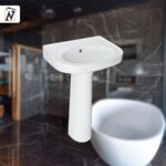 روشویی با پایه لاندیس چینی کرد