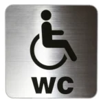 تابلو نشانگر دلفین طرح wc کد 66 | کروم |