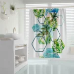 پرده حمام دلفین مدل Island سایز 180×200 سانتی متر