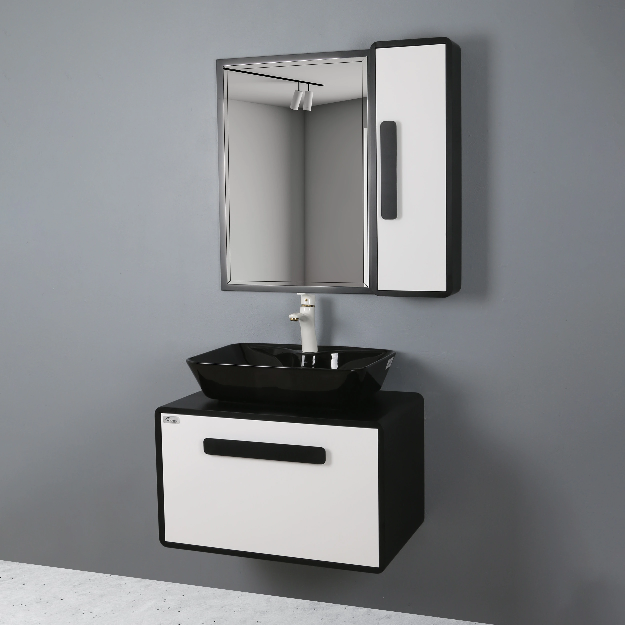 876735d8ee15973e8eced0585701499fd594608d_1694951329.webp ست کابینت و روشویی دلفین مدل 1129 به همراه آینه و باکس - تصویر 1