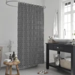 پرده حمام دلفین مدل jack-1076 سایز 180×200 سانتی متر