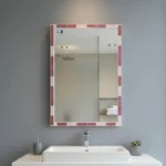 آینه سرویس‌ بهداشتی دلفین مدل 1076-p سایز 36×51 سانتی متر | صورتی | گارانتی اصالت و سلامت فیزیکی کالا