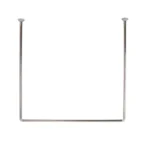 میله پرده حمام پیسو مدل U 90X90X90 cm (استیل)